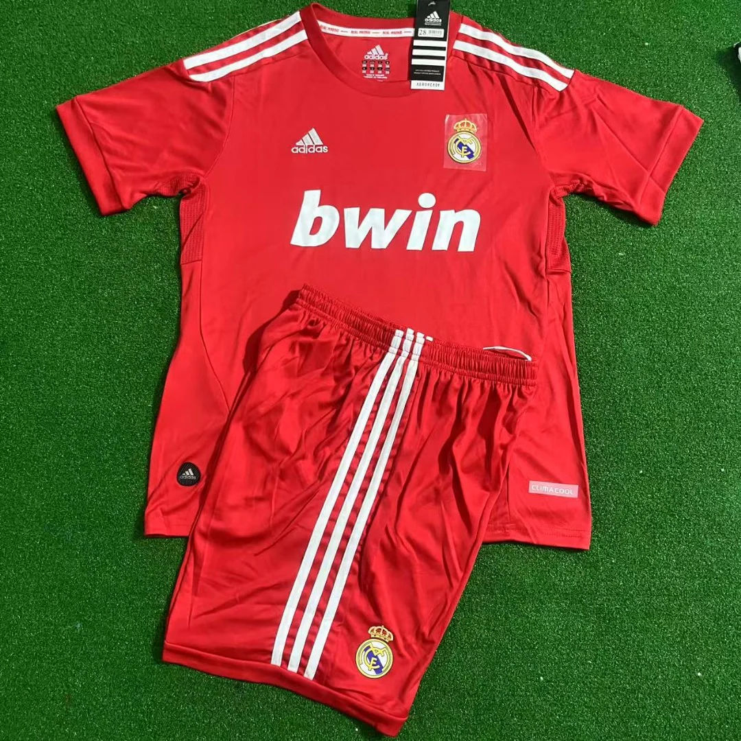 Cristiano Ronaldo Real Madrid Red Kids Kit Jersey Soccer Shirt KinderTrikot