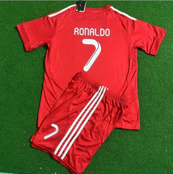 Cristiano Ronaldo Real Madrid Rot Kinder Trikot Fußballshirt