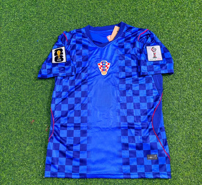Kroatien WM 2026 Auswärts Blaues Fußballtrikot