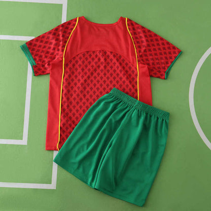 Portugal 2004 Saison Heim Kinder Retro Trikot Fußballshirt