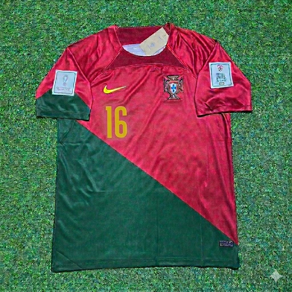 Vitinha #16  Portugal 2022 World Cup Home Retro Football Jersey