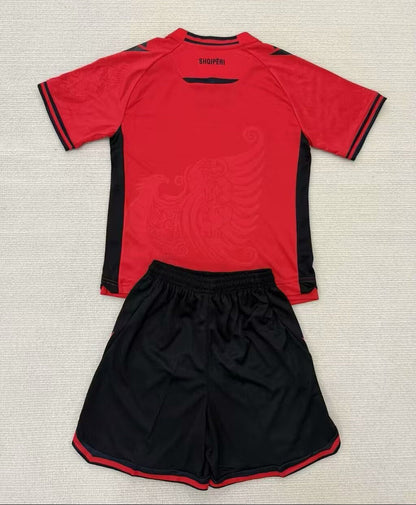 Albanie 2025-26 Maillot Domicile Enfant Trikot Maillot de Football