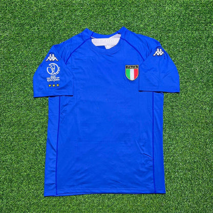 Gianluca Zambrotta #19 Italy 2002 World Cup Home Retro Jersey