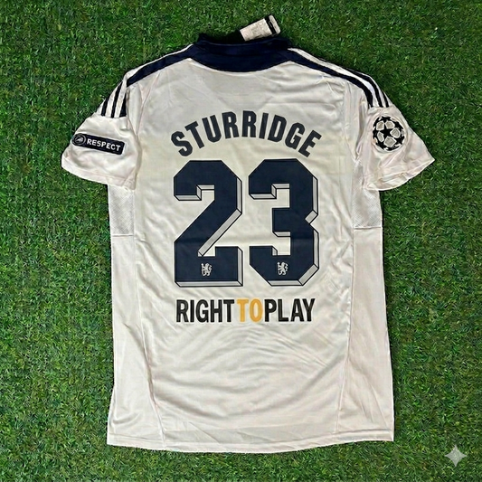 Maillot Rétro Chelsea 2011/12 Ligue des Champions Blanc Jaune – Daniel Sturridge 23