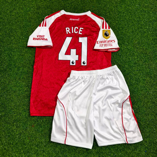 Declan Rice Arsenal Domicile Enfant Nouvelle Saison 2026 Maillot de Football