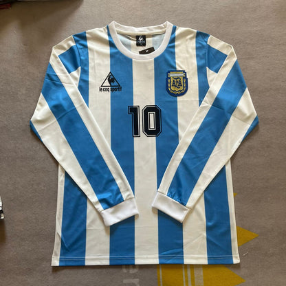 Diego Armando Maradona 1986 Argentinien Retro-Trikot Fußballtrikot