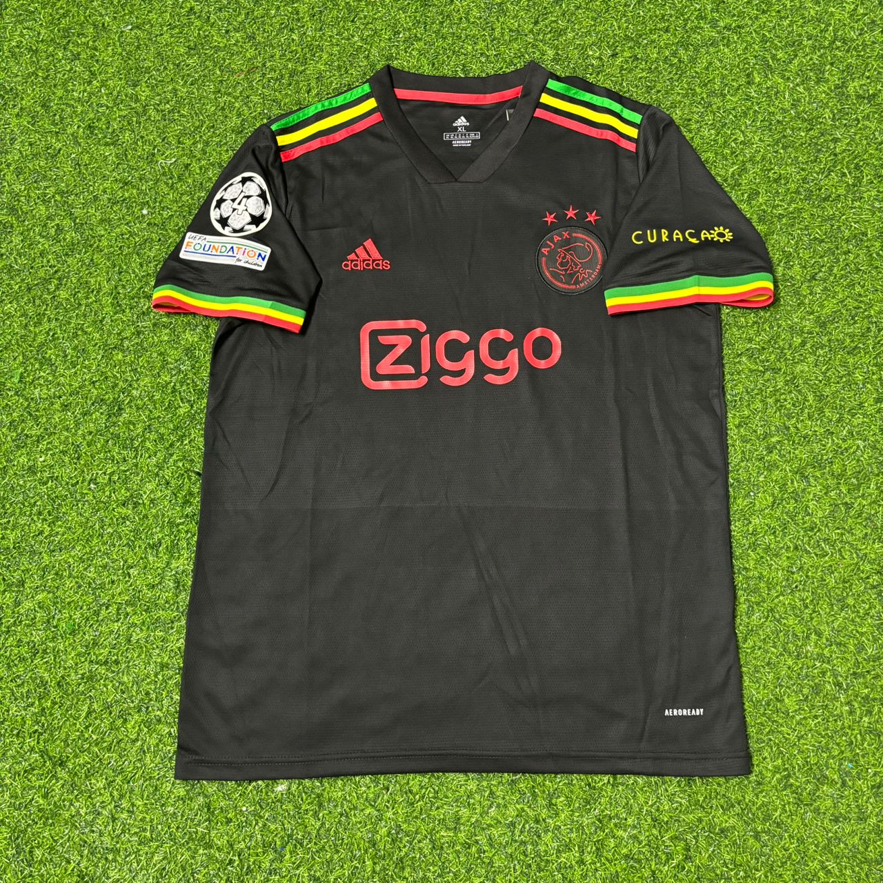 Dušan Tadić Ajax 2021–2022 Black Bob Marley Edition Retro-Fußballtrikot