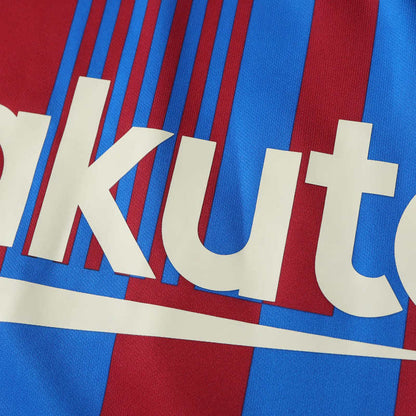 Maillot de football rétro domicile du FC Barcelone, saison 2021-2022