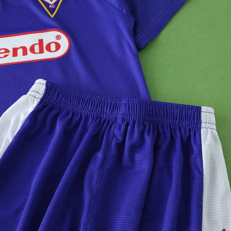 Fiorentina 1998 Home Kids Retro Football Jersey Trikot Maillot