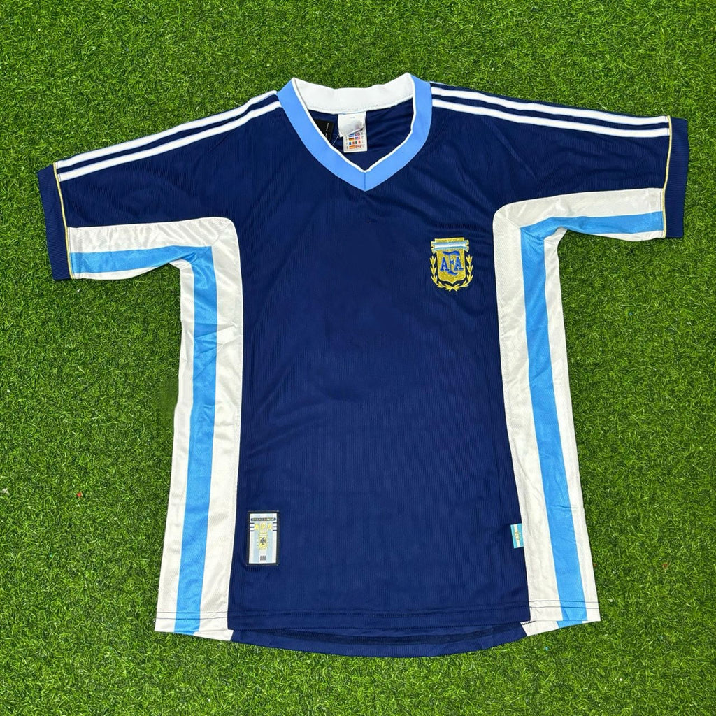 Lionel Messi #10 Argentinien Blaues Retro-Fußballtrikot