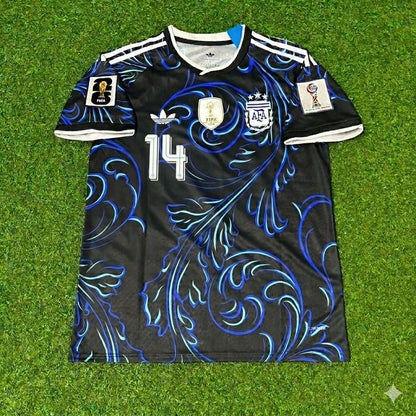 Exequiel Palacios #14 Argentina 2026 World Cup New Season Football Jersey Kit