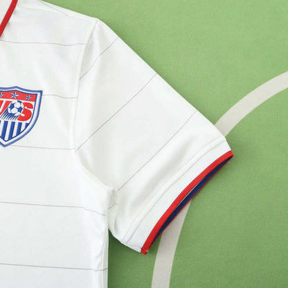 USA 2014 World Cup Retro White Jersey Trikot Soccer Shirt