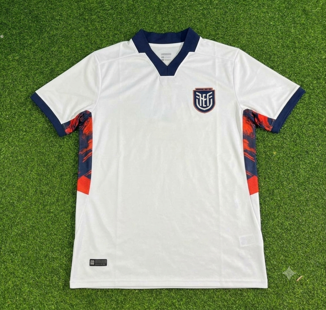 Gonzalo Plata #19 Ecuador 2026 World Cup White Football Jersey