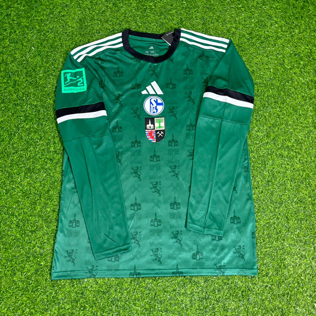 Edin Dzeko 10- Schalke 04 Long Sleeve Gelsenkirchen Special Edition Football Jersey