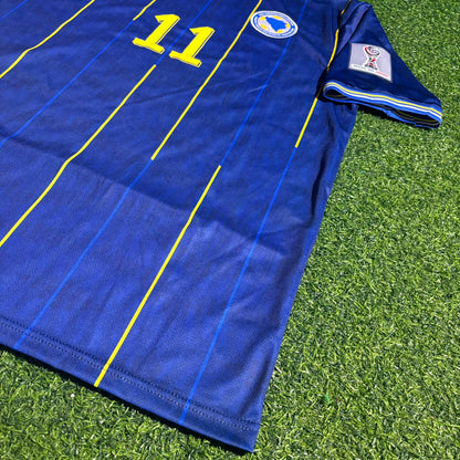 Nikola Katic Bosnia and Herzegovina 2026 World Cup Blue Football Jersey