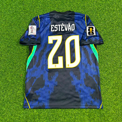 Estêvão Willian 20# Brasilien 2026 WM Auswärtstrikot Blau