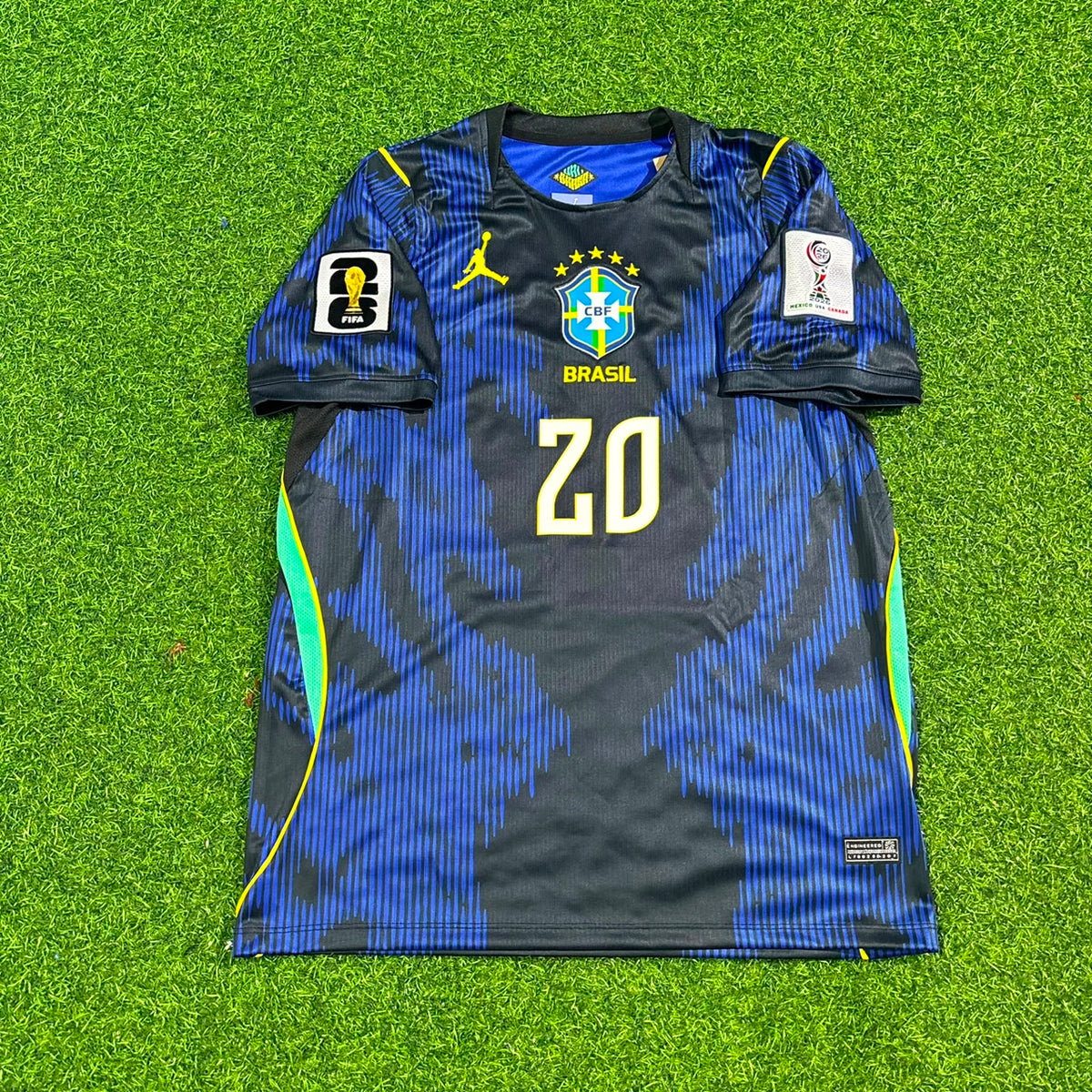 Estêvão Willian 20# Brasilien 2026 WM Auswärtstrikot Blau