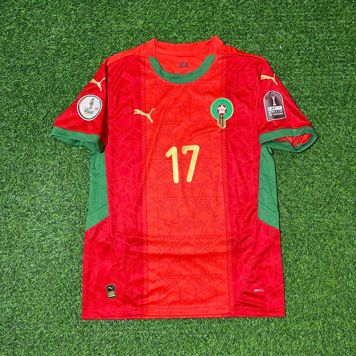 Ez Abde Ezzalzouli Marokko Afrika-Cup 2025 Rotes Fußballtrikot für die neue Saison