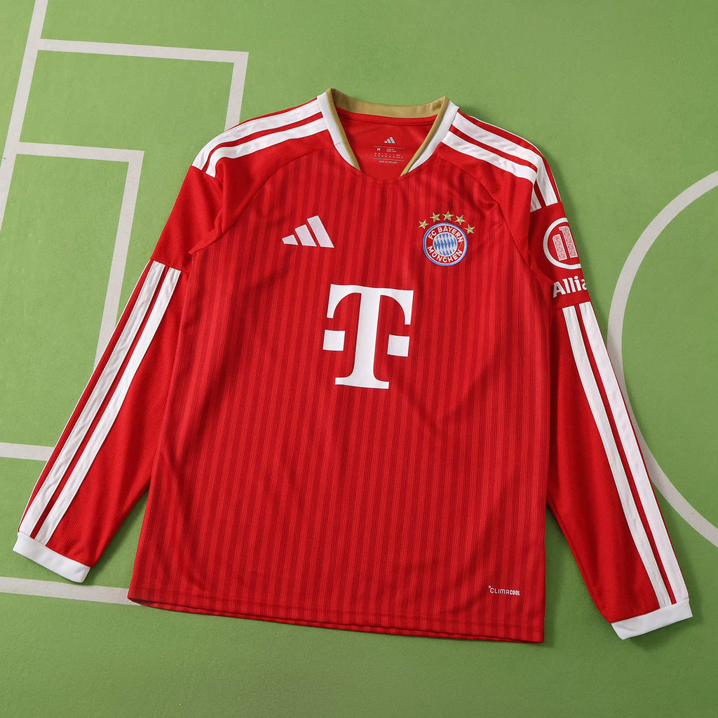 F.C Bayern München 2026-2027 Season Home Long Sleeve Retro Football Jersey Trikot Maillot