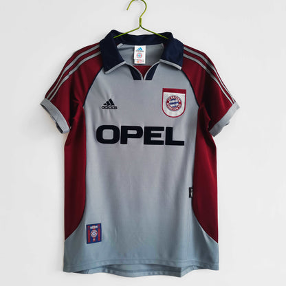 Camiseta de fútbol retro de visitante del F.C. Bayern de Múnich, temporada 1998-1999