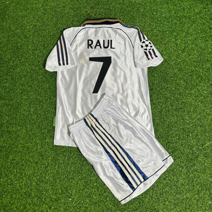 Raúl González Real 1998/2000 Retro Kids Football Jersey