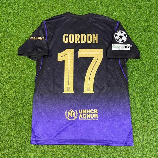 Barcelona 2027 Champions League Patch Away Jersey – Anthony Gordon 17