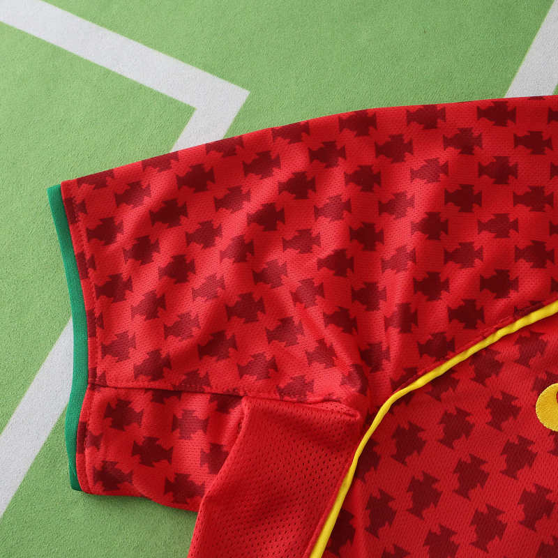 Portugal 2004 Saison Heim Kinder Retro Trikot Fußballshirt