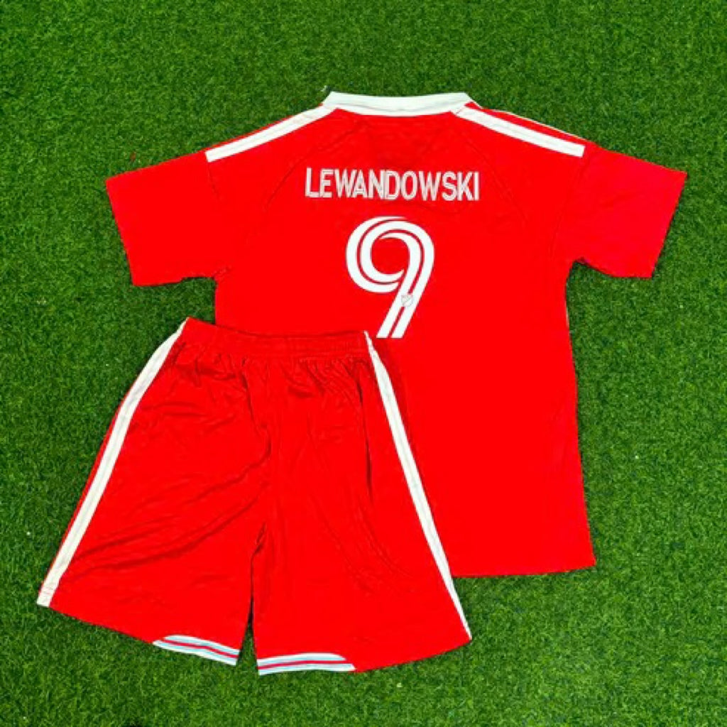 Robert Lewandowski Chicago Fire FC 2026-2027 Kinder-Trikot für die neue Saison, Rot