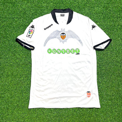 David Silva #21 Valencia White Retro Football Jersey