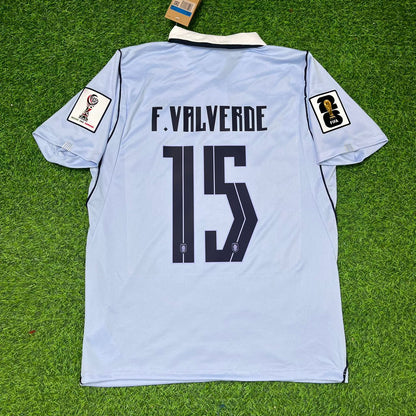 Federico Valverde #15 Uruguay WM 2026 Heimtrikot Himmelblau