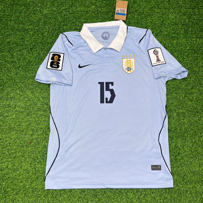 Federico Valverde #15 Uruguay WM 2026 Heimtrikot Himmelblau