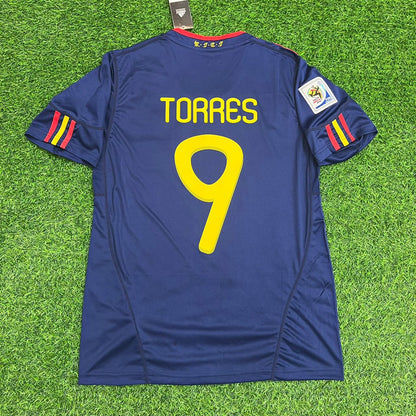 Fernando Torres Spain 2010 World Cup Final Kids Retro Football Jersey