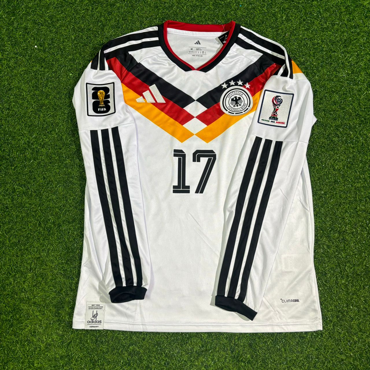 Florian Wirtz #17 Deutschland WM 2026 Langarm-Heimtrikot-Set