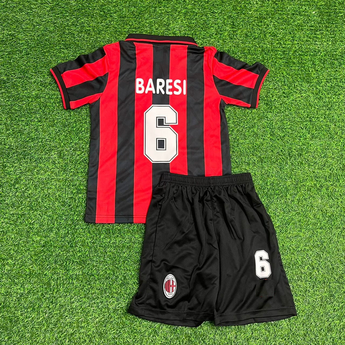 Franco Baresi AC Milan 1993 1994 Retro Kids Soccer Jersey Kinder Trikot Soccer Shirt