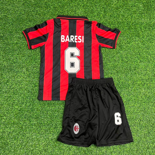 Maillot de football rétro enfant Franco Baresi AC Milan 1993 1994
