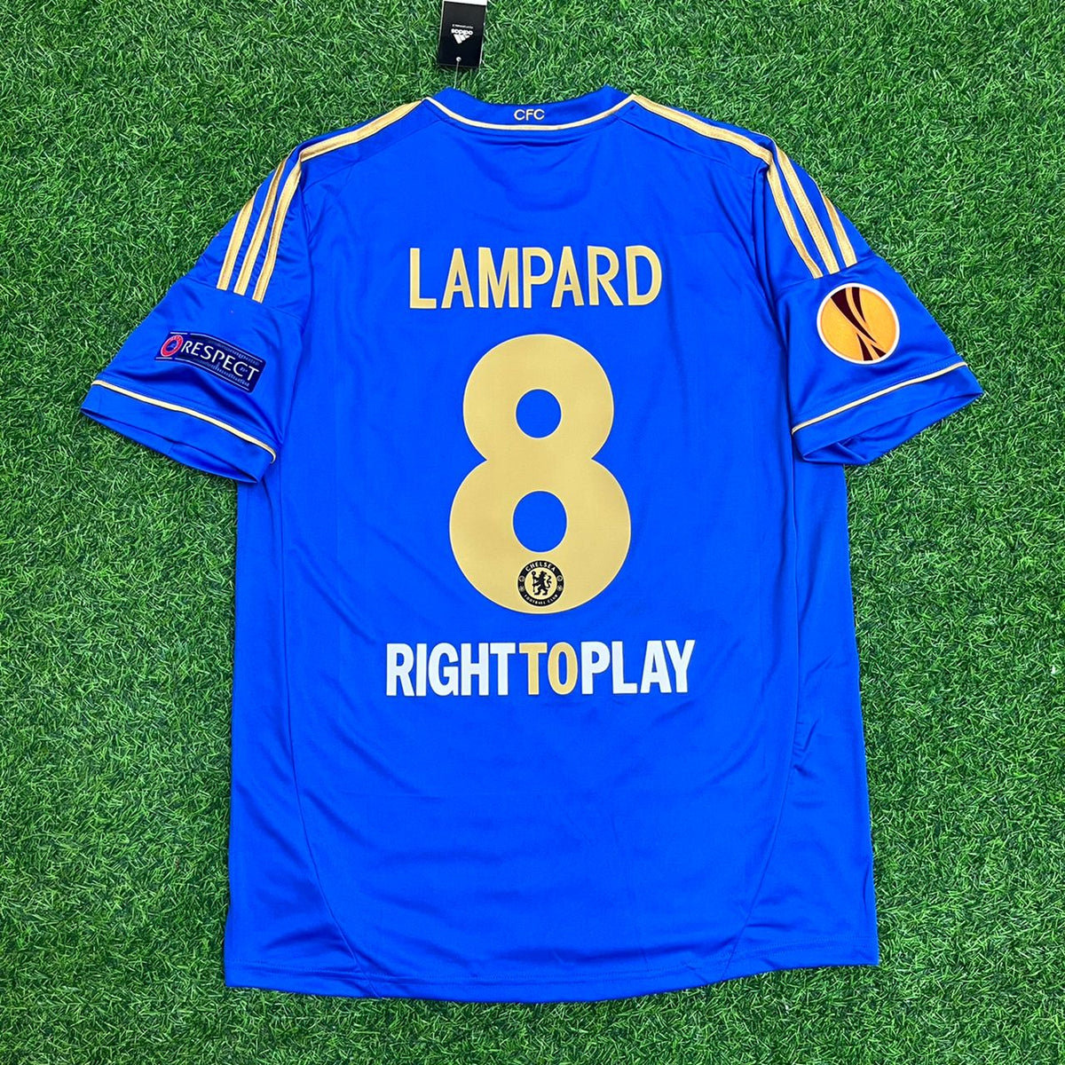 Chelsea 2013 Final Blue Soccer Retro Jersey – Frank Lampard