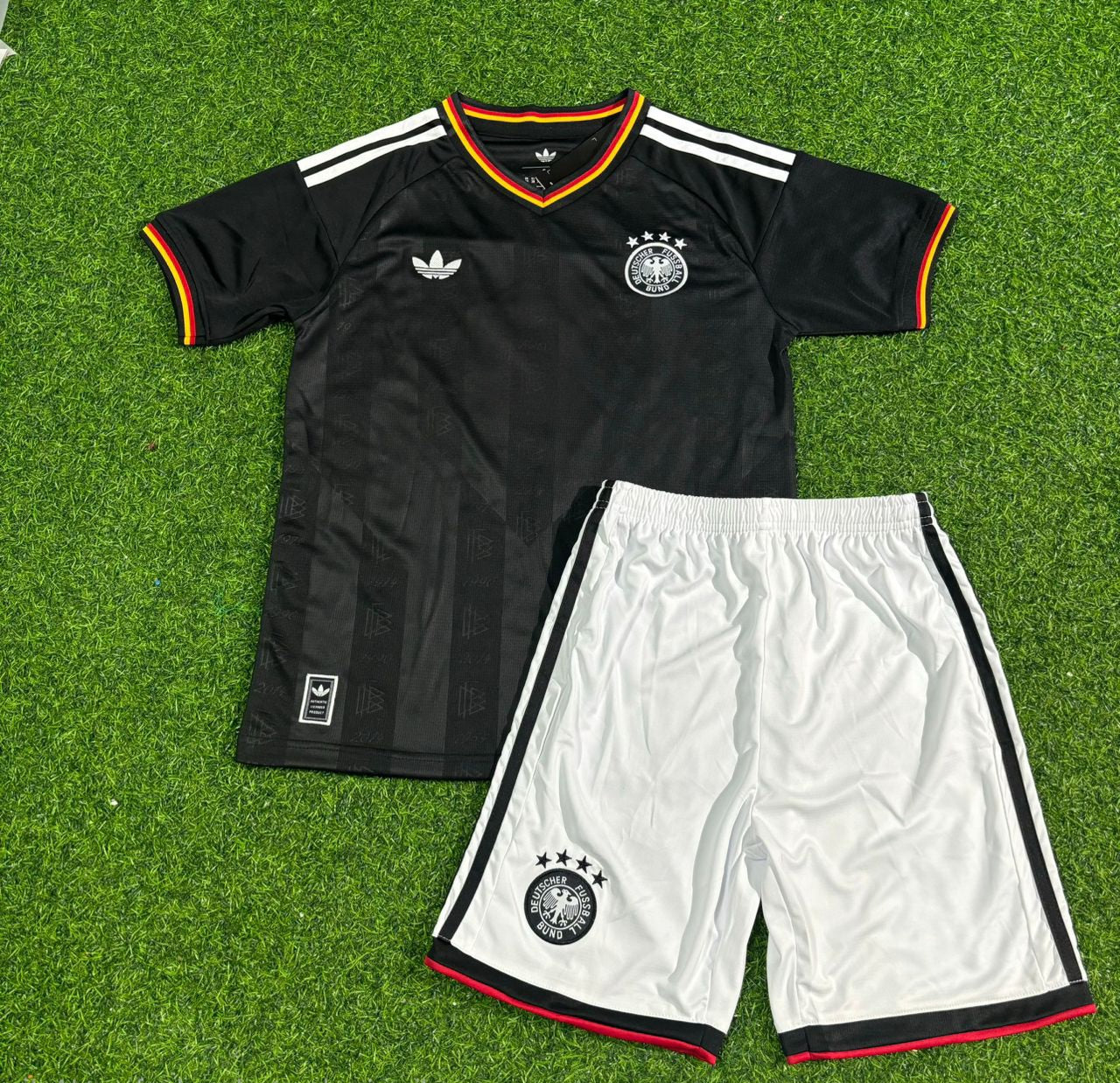 Mario Basler Germany Black Retro Kids Football Jersey
