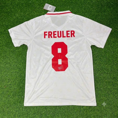 Remo Freuler Switzerland White Retro Football Jersey