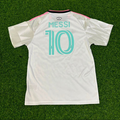 Camiseta de fútbol blanca del Inter Miami 2026-2027 de Lionel Messi
