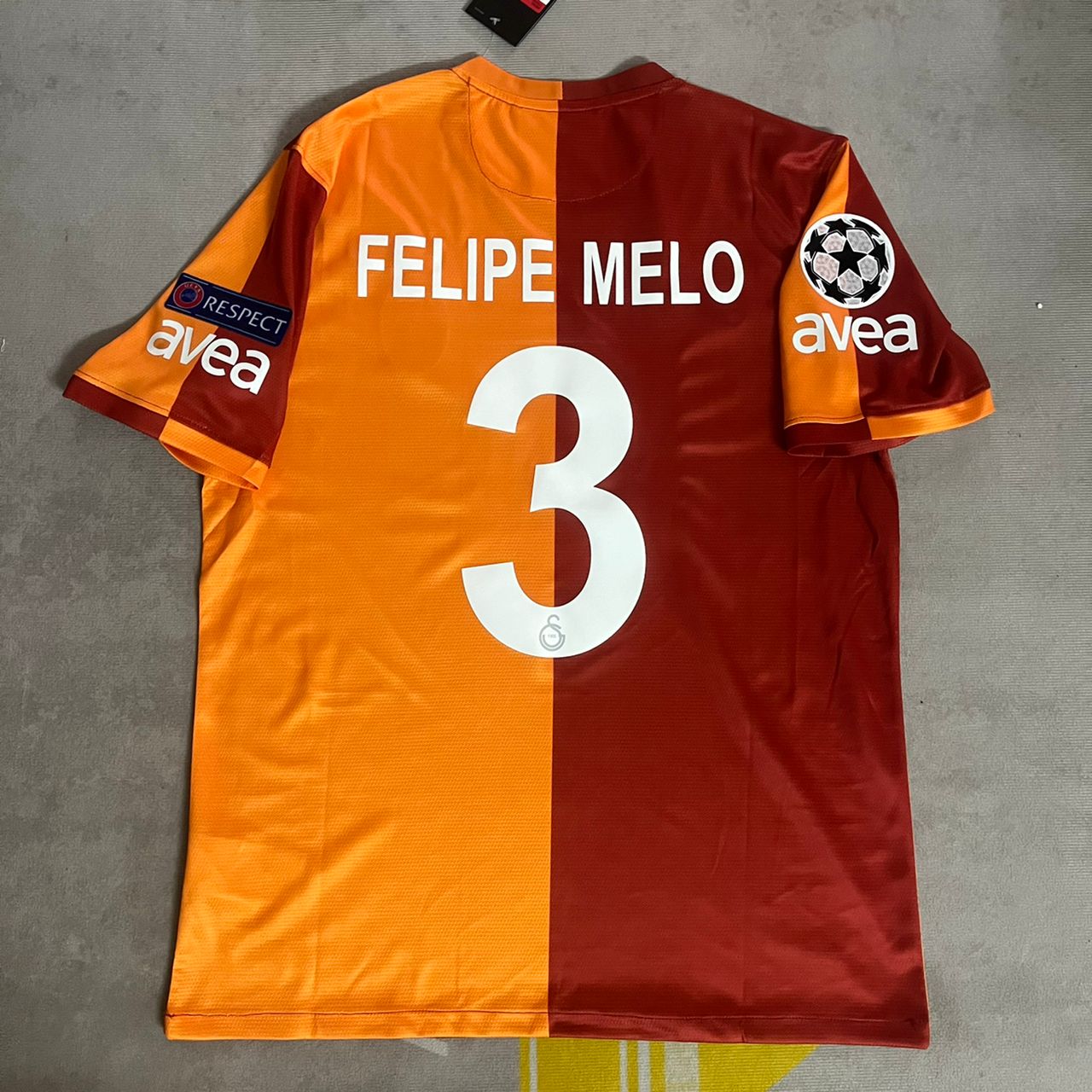 Felipe Melo 3 Galatasaray Retro 2013-2014 Formasi Home Jersey Trikot Maillot Soccer Shirt