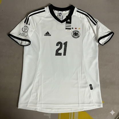 Germany 2002 World Cup Japan Korea White Retro Jersey – Christoph Metzelder
