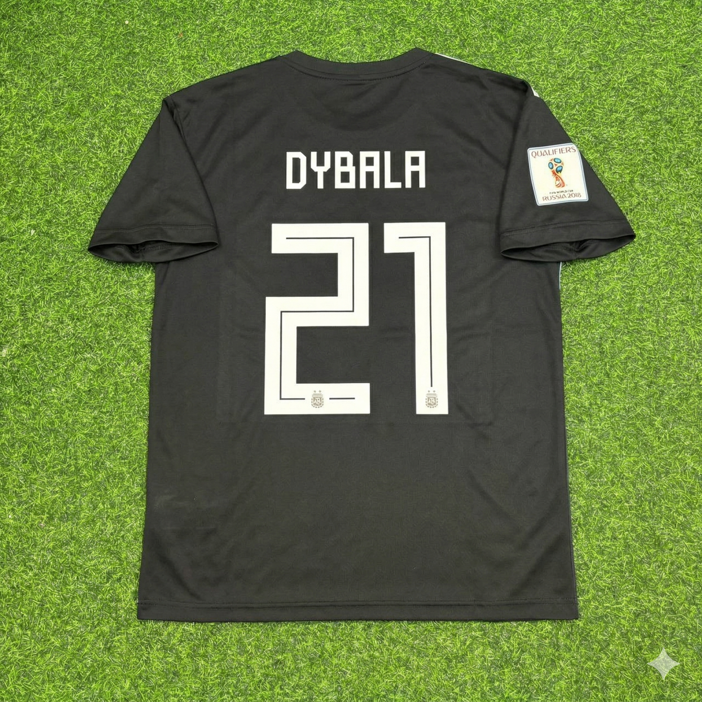 Paulo Dybala Argentina 2018 World Cup Black Retro Football Jersey