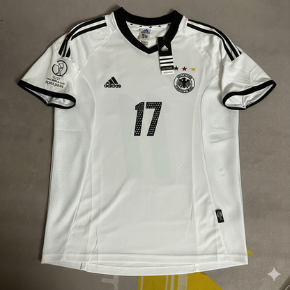 Camiseta retro blanca de Alemania para el Mundial 2002 Japón Corea – Marco Bode