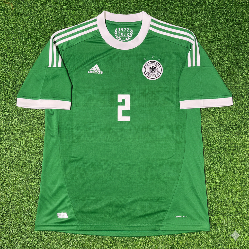 Maillot de football rétro vert Allemagne EURO 2012 – Ilkay Gundogan