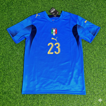 Marco Materazzi 23 - Italien WM 2006 Finale Retro Trikot Maglia Soccer Shirt