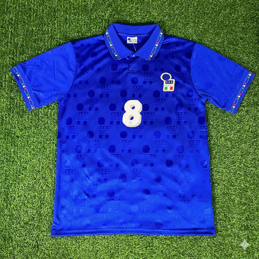 Dino Baggio 1994 World Cup Italy Retro Jersey Maillot Trikot Maglia Soccer Shirt