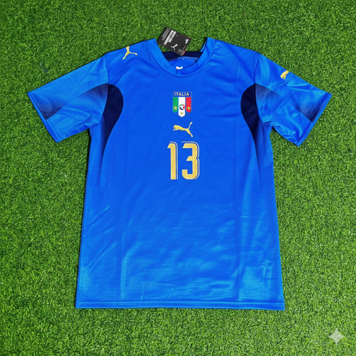 Alessandro Nesta 13 - Italy 2006 World Cup Final Retro Jersey Maillot Trikot Maglia Soccer Shirt