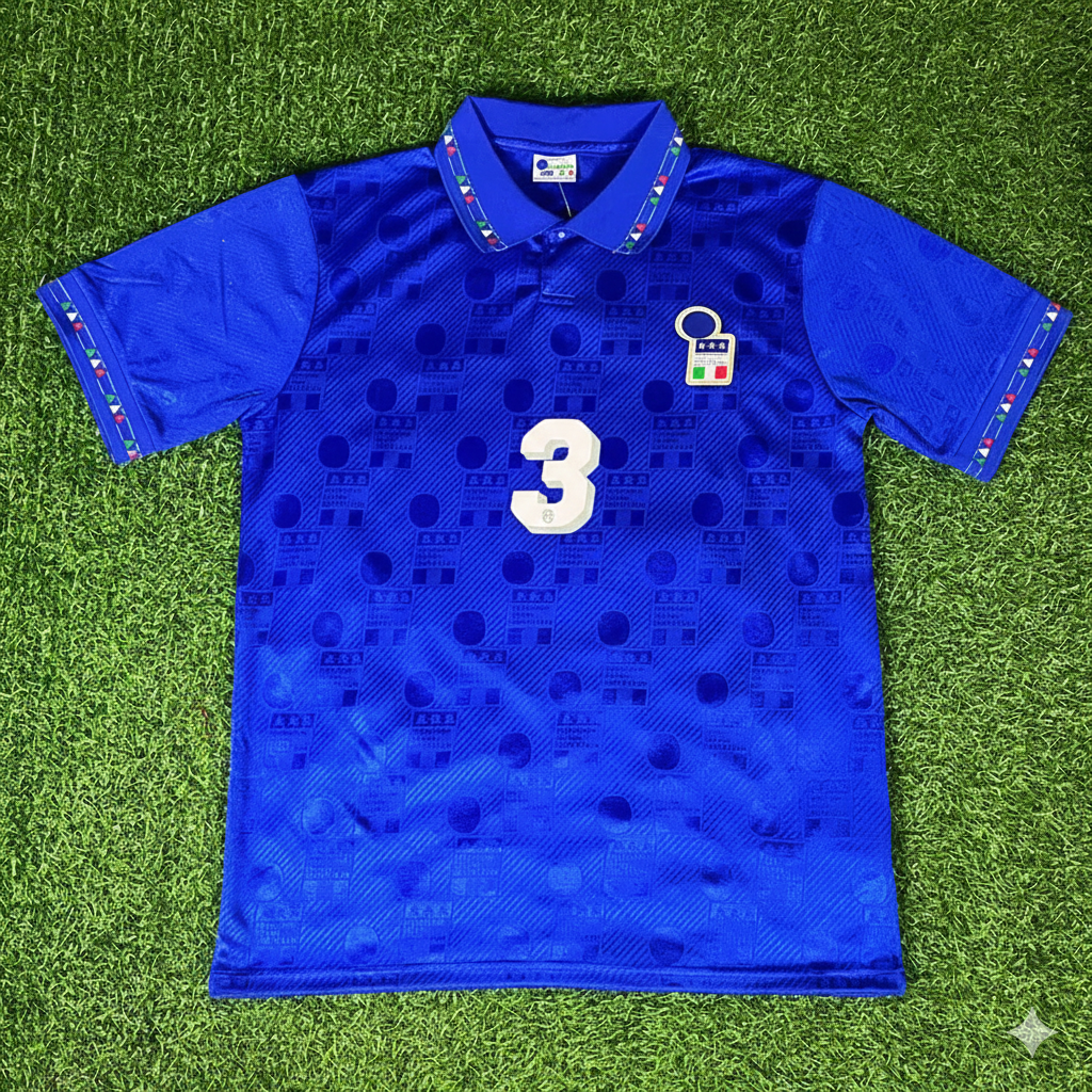 Paolo Maldini 1994 World Cup Italien Retro Trikot Fußballtrikot