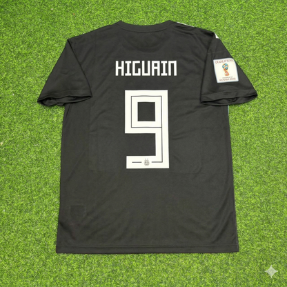 Gonzalo Higuain Argentina 2018 World Cup Black Retro Football Jersey