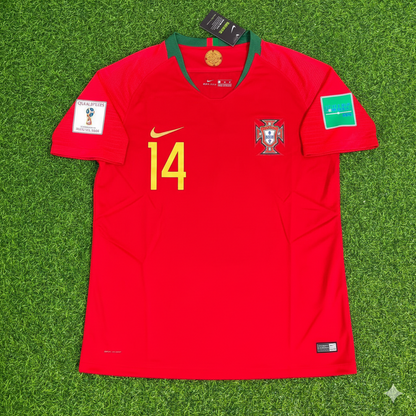 William Carvalho Portugal 2018 World Cup Red Retro Football Jersey